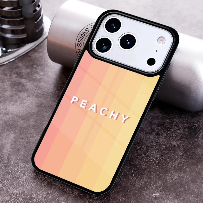 Coque de téléphone Motif Pêches Roses Peachy pour iPhone 17 16 15 Pro Max Air 14 13 12 11 Plus Housse Capa Antichoc