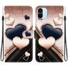 Handmade PU Leather Flip Case for Redmi A1/Redmi A2 Anti-Slip Shockproof Cover with Wrist Strap & Heart/Rose Cat Designs