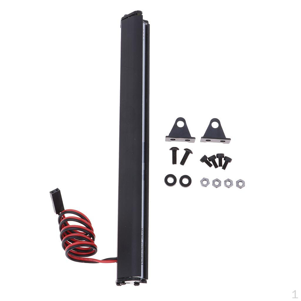 

Aluminum Light Bar for 4 SCX10 90046 D90, 36 LED Lamp 150mm/5.9 Roof (Black)