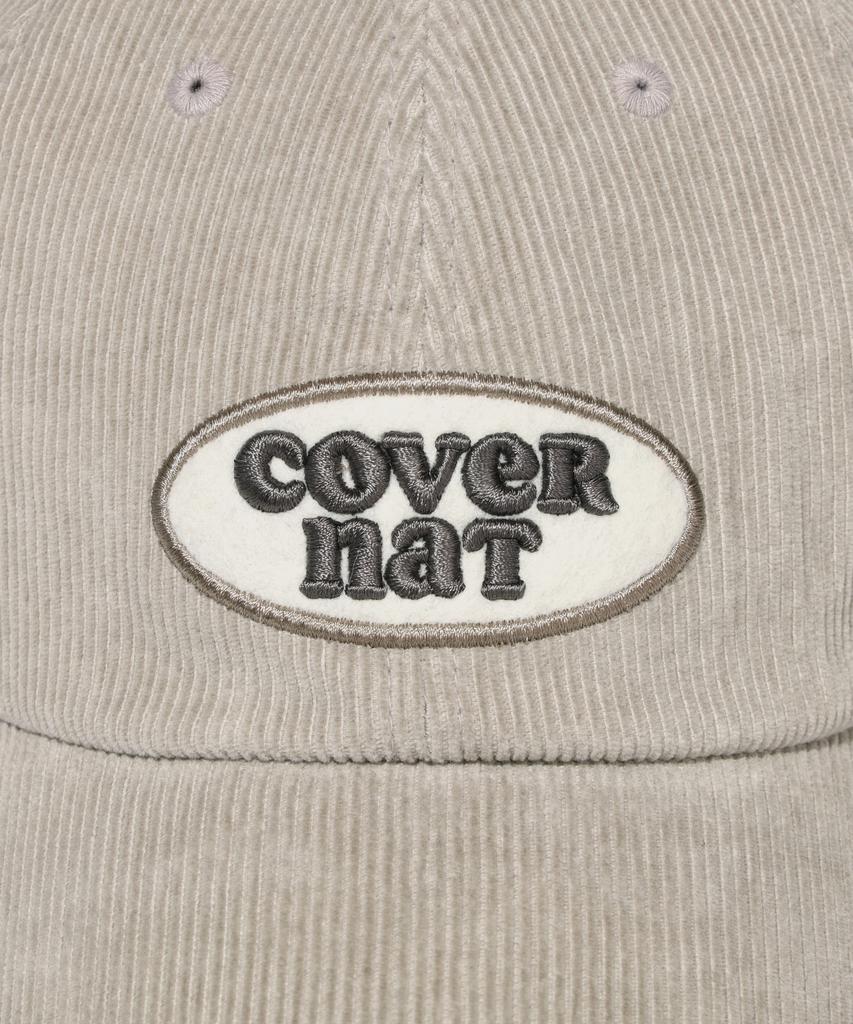 COVERNAT WOMAN [Standard Fit] Clover Heart Corduroy Wappen Ball Cap Moca
