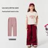 Snoopy Girls' Waist-Cinched Letter Short Sleeve T-Shirt