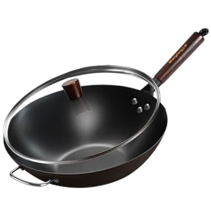 Shangheng 32cm Non-Coated Iron Wok