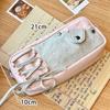 Large Capacity Pen Bag Zipper Stationery Organizer INS Pencil Case  Students