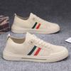 One-Pedal Men'S Shoes 2024 Autumn Breathable Knitted Mesh Shoes Men'S Spring And Autumn Canvas Casual Board Shoes Non-Slip Soft Sole