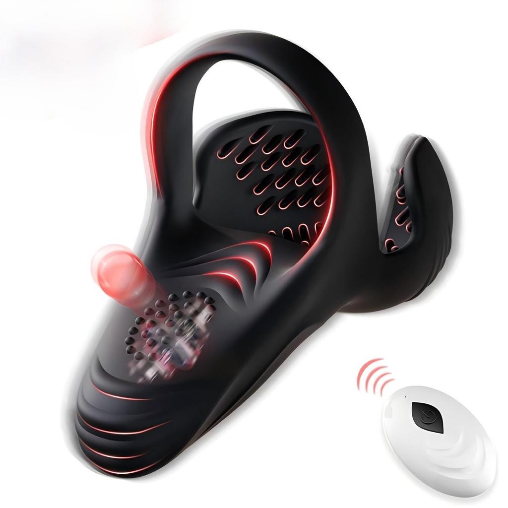 Perona Remote Control Wearable Vibrating C-ring Egg Massager