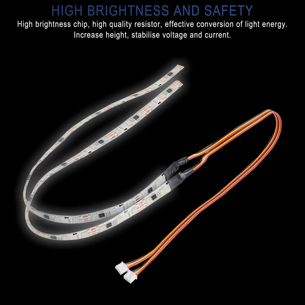 2PCS Electric Scooter LED Light Strip for KUGOO G2 Pro Kickscooter Left Right Side Lamp Replacement Accessories