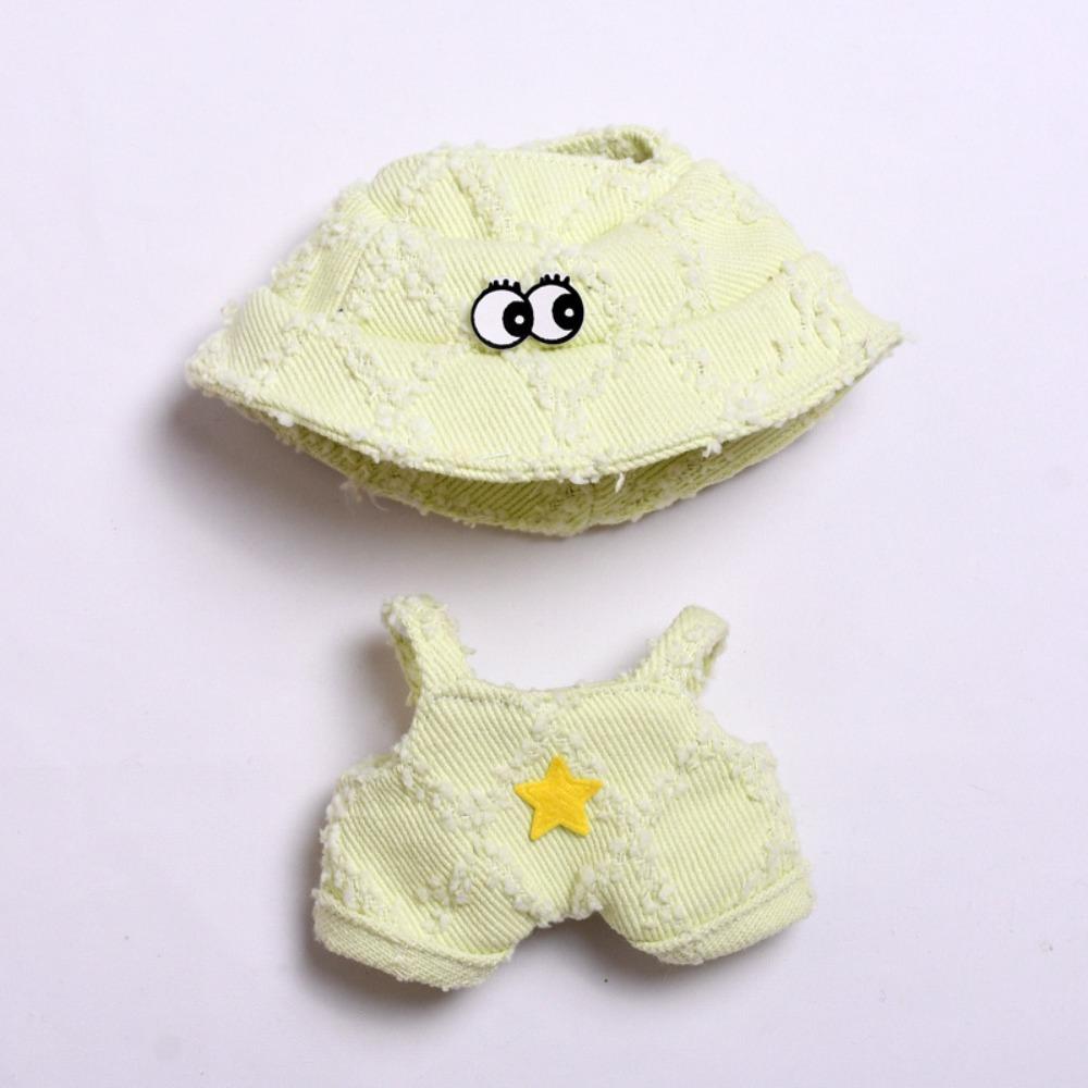 Big Eyes Labubu Time Doll's Clothes Two-piece Set 17cm Plush Dolls Clothes  Children Gift