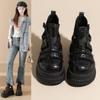 Retro Women's Summer 2026 New Cutout Breathable Booties Platform Heightened Big Toe Sandals