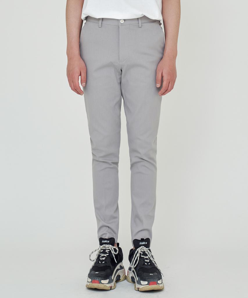 TRIP LE SENS Straight Fit Banding Slacks Gray