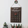 Christmas Countdown Wooden Sign Wall Count Down To Christmas Wooden Calendar Seasonal Vintage Elegance 25 Days Countdown Sign