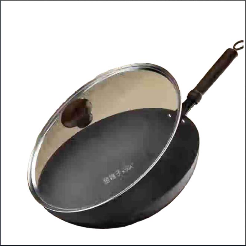 Jinsaozi Artisan Hammered 32cm Iron Wok