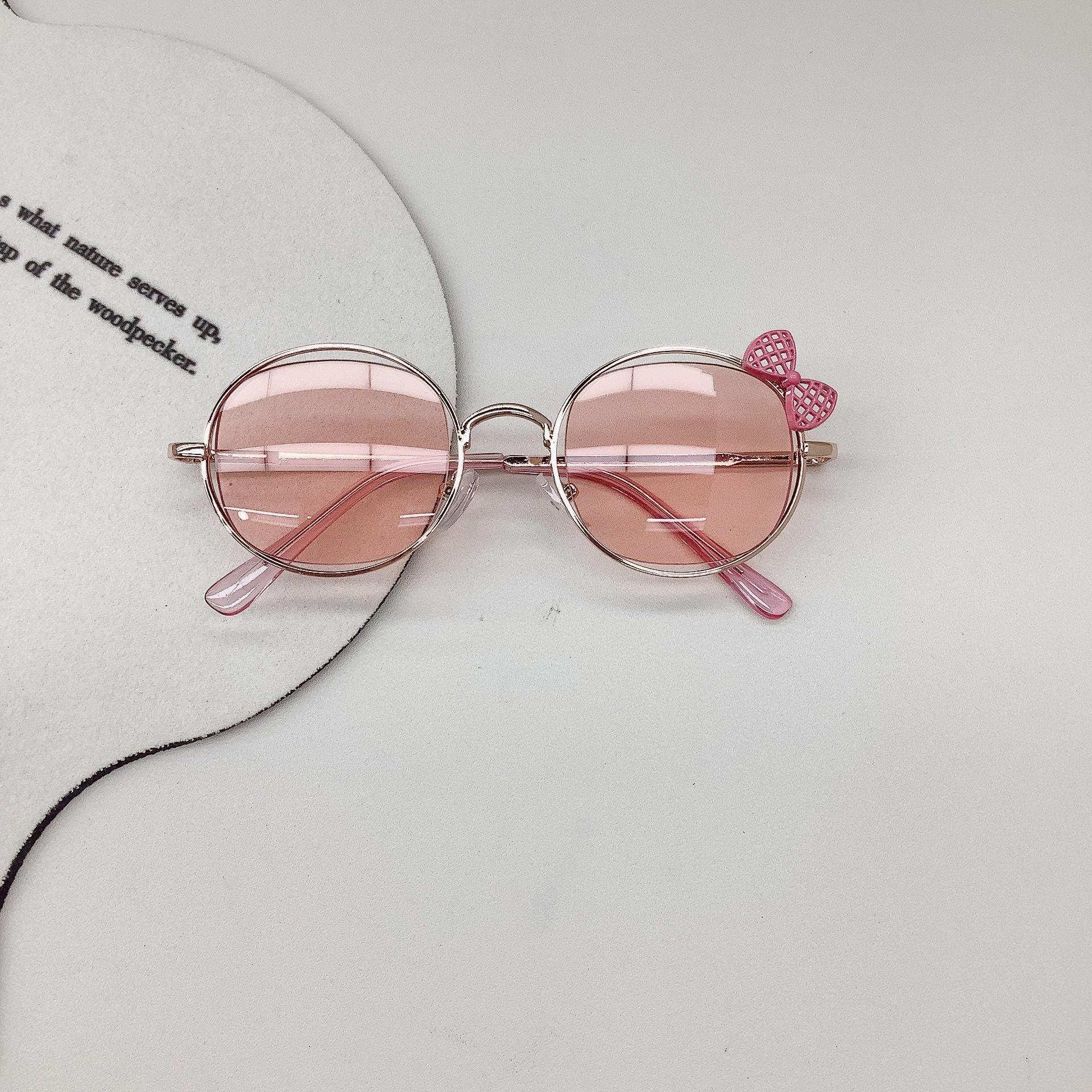 

New Children s Fashionable Cute Baby Sunshade Sunglasses, UV Resistant Glasses For Boys And Girls розовый