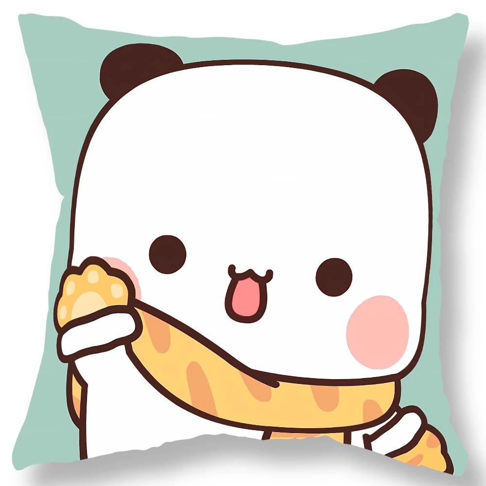 Office Living Room Home Pillowcase Kawaii Anime Bear Pattern Pillowcase Car Ornaments