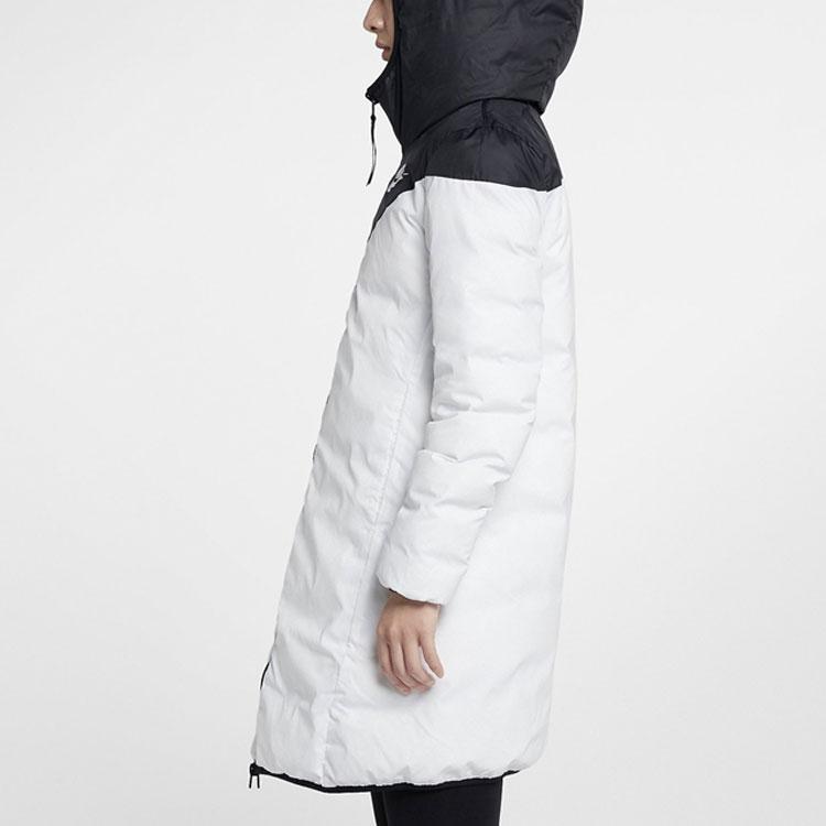 Nike Sportswear Windrunner Mid-Length Reversible Hooded Down Jacket Women Outerwear Black 939441-010