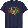 Legione Straniera Onore Fedeltà Legione Straniera Francese Maglietta da Uomo Manica Corta Casual 100% Cotone Girocollo Camicie Estive