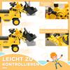 Ride-On Excavator Ride-On Digger with Shovel Kids Excavator with Storage Under Seat Sliding Car Toy Excavator for Sitting Up To 30kg