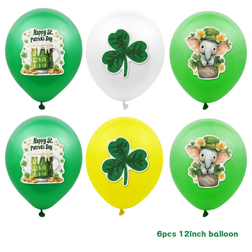 St. Patrick's Day Irish Festival Balloon & Swirl Bunting Decorations