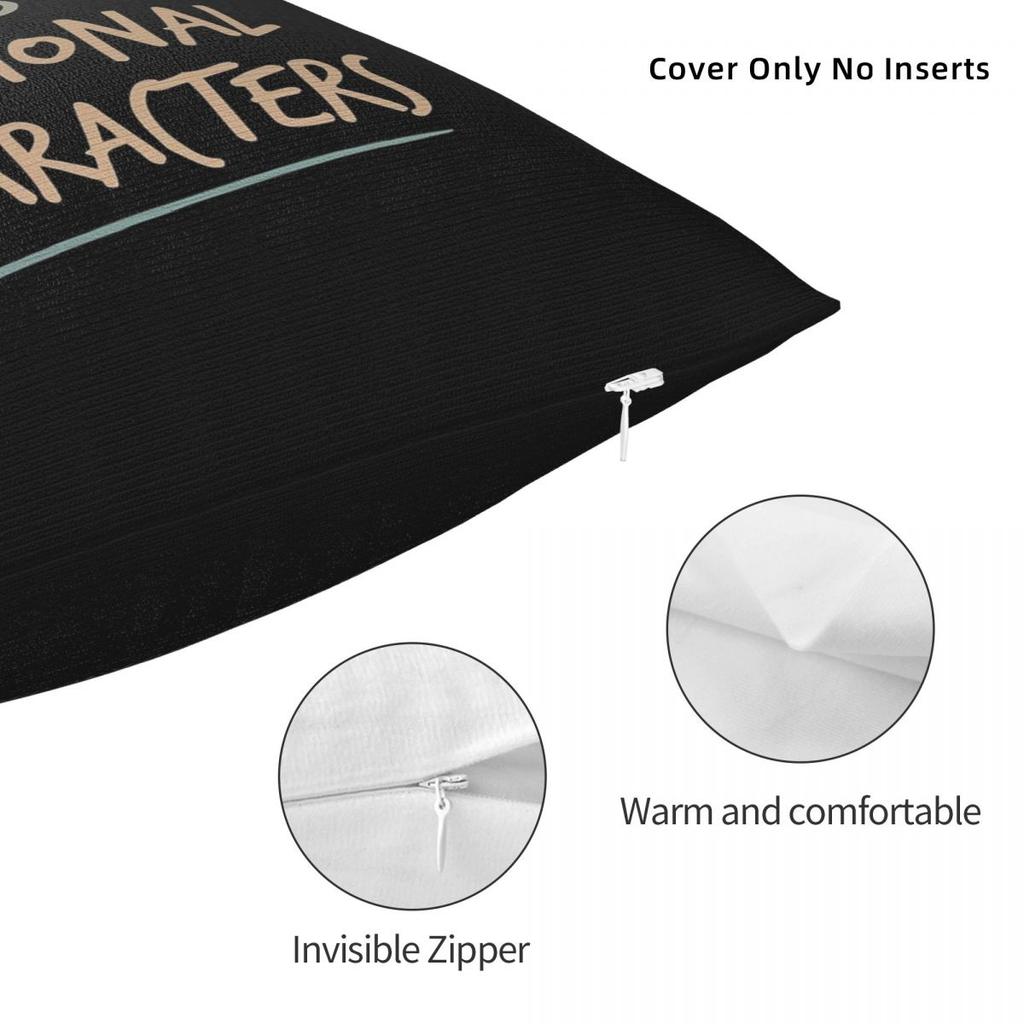 Emotionally Attached To Fictional Characters Square Pillowcase Cushion Cover Pillow Case Throw Pillow Cover For Home Sofa