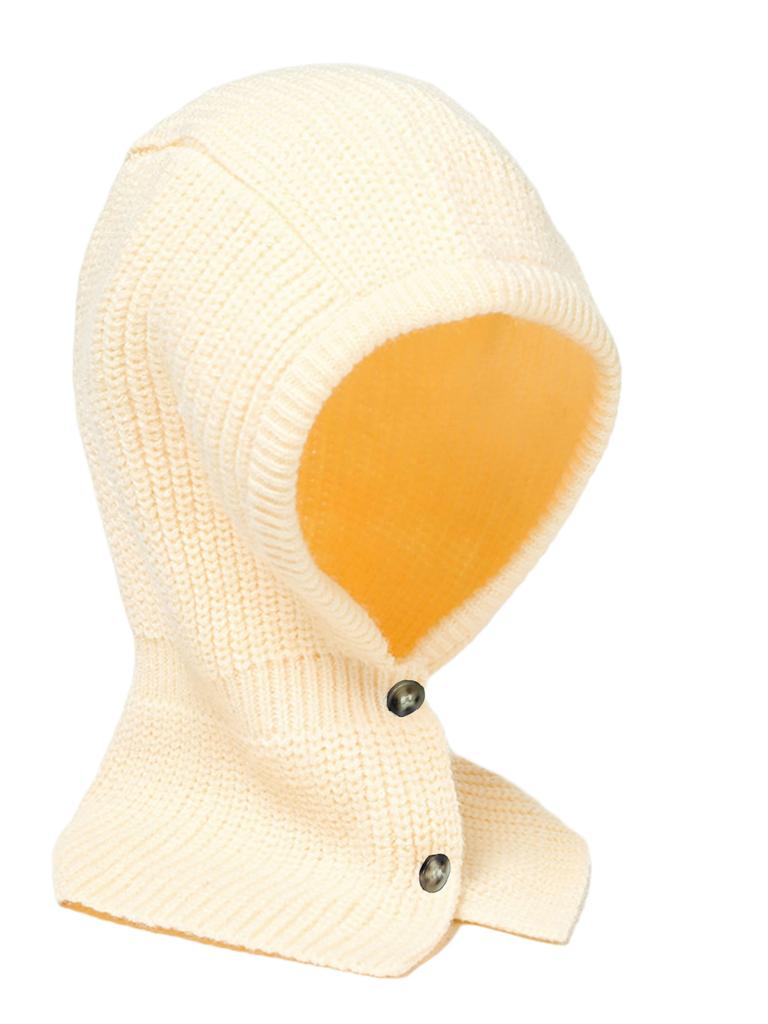 Women Knitted Wool Balaclava Hat Autumn Winter Soft Warm Wollen Scarf Beanies Button Adjustable Fashion Skullies Cap Girl