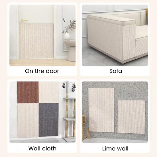 Tapete Arranhador para Gatos Protetor de Móveis e Parede Autoadesivo Tapete Arranhador para Gatos Aparável Tapete de Escalada Arranhador para Gatos