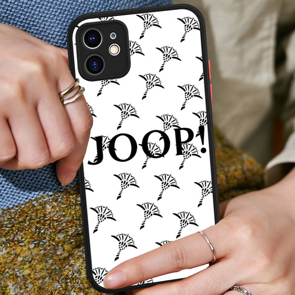 Luxury Fashion J-Joop For IPhone 15 16 Pro Max 11 12 13 14 XS XR X Plus 16E Matte Translucent Phone Cover