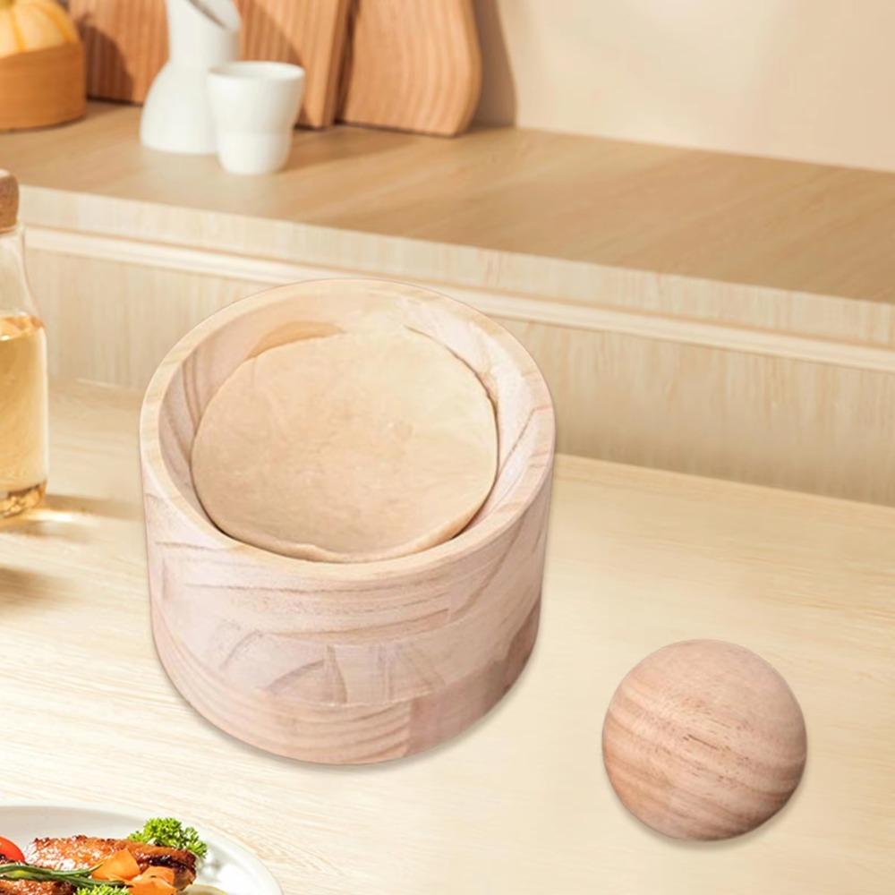 Wood Mochi Presser Durable Dumpling Wrapper Maker Household Dumpling Skin Maker  Spring Festival