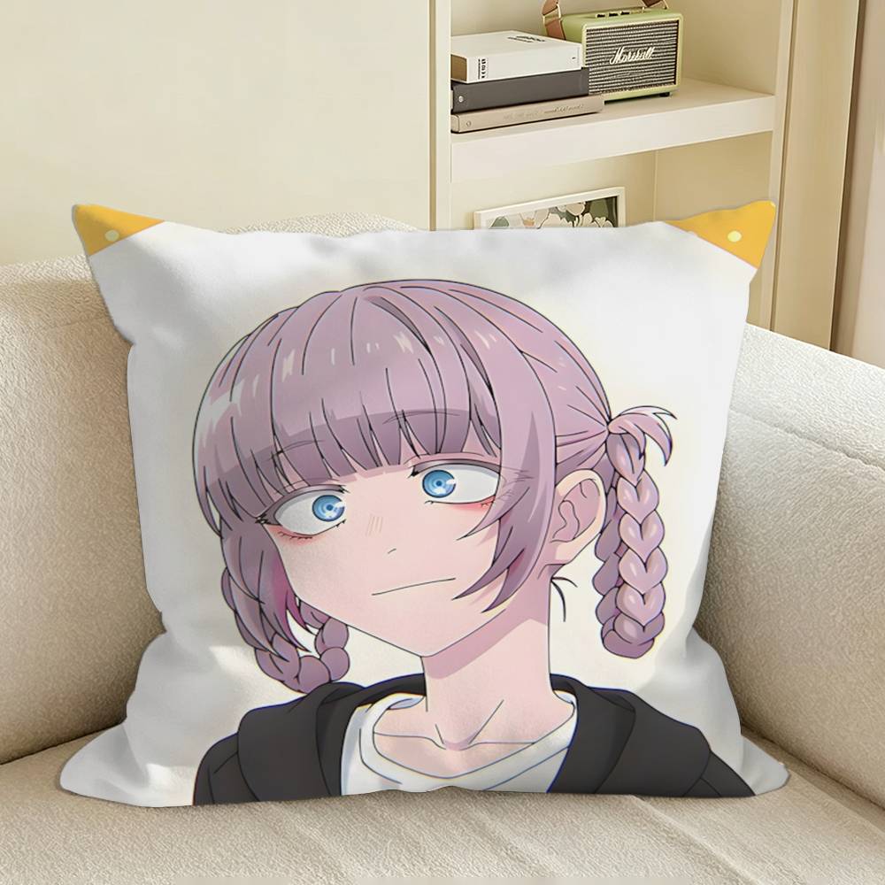 Night Girl Nanakusa Nazuna Anime Square Sofa Pillow Cover Solid Color Living Room Home Decor Cushion Case