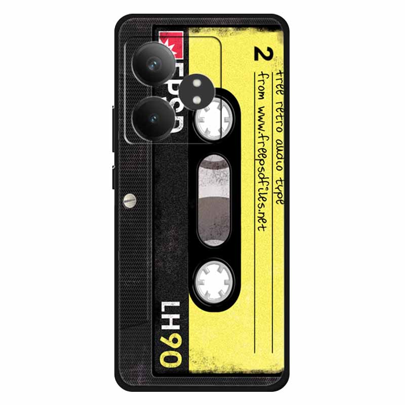 For Realme GT 6T Case Soft Feeling Silicone Luxury Phone Covers For Realme GT 6 GT6 Cases TPU Painted Marble Beautiful GT6t Wolf