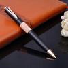 Rotating Business Office 1.0mm Metal Ballpoint Pen, Daily Writing Signature Pen (black Ink)