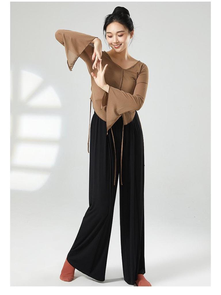 Four Seasons Damen Klassischer & Moderner Tanz Weitbeinige Hosen