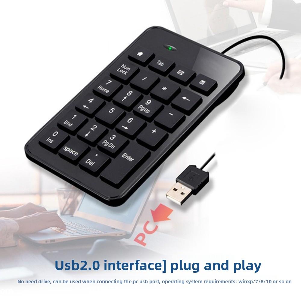 Multifunctional USB Numeric Keypad 23 Keys Number Pad Keyboard  For Laptop PC Desktop