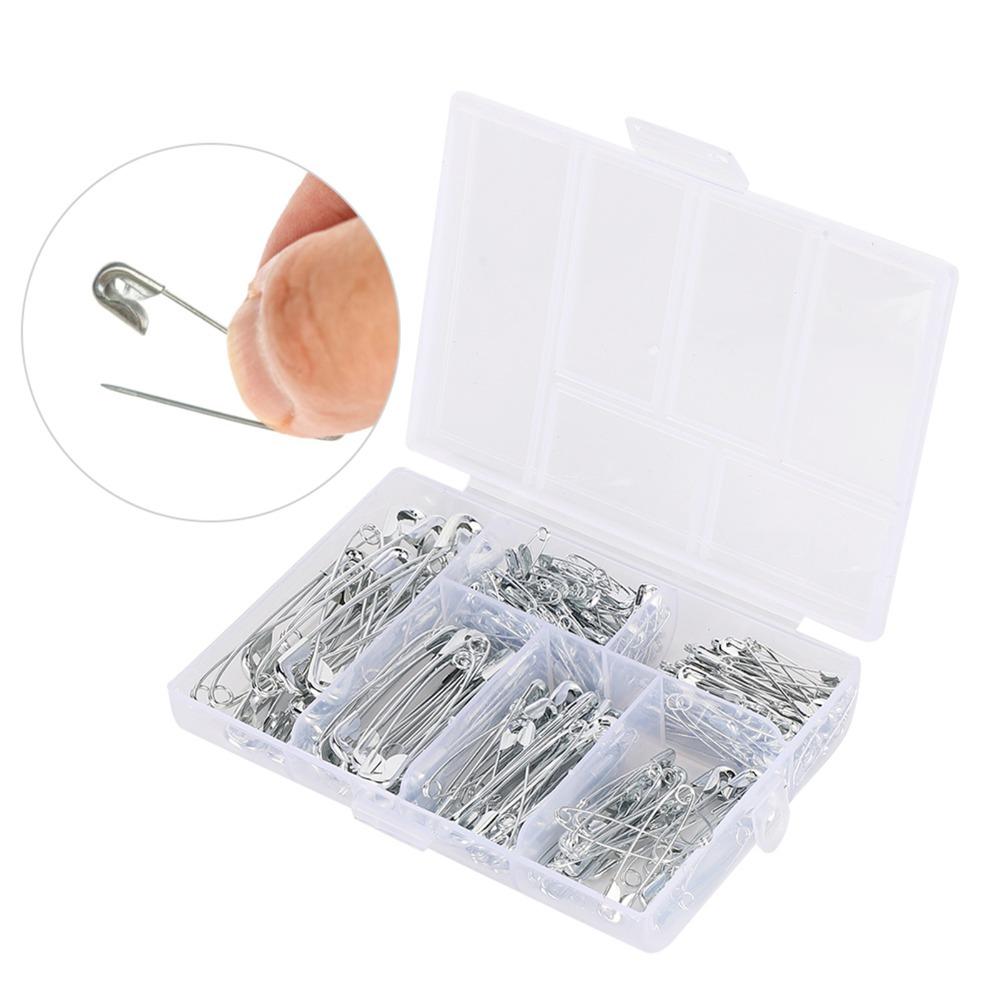 250pcs metal Sewing Pins 6 Sizes Assorted Safety Pins Durable Safety Pins Clothes Accessories