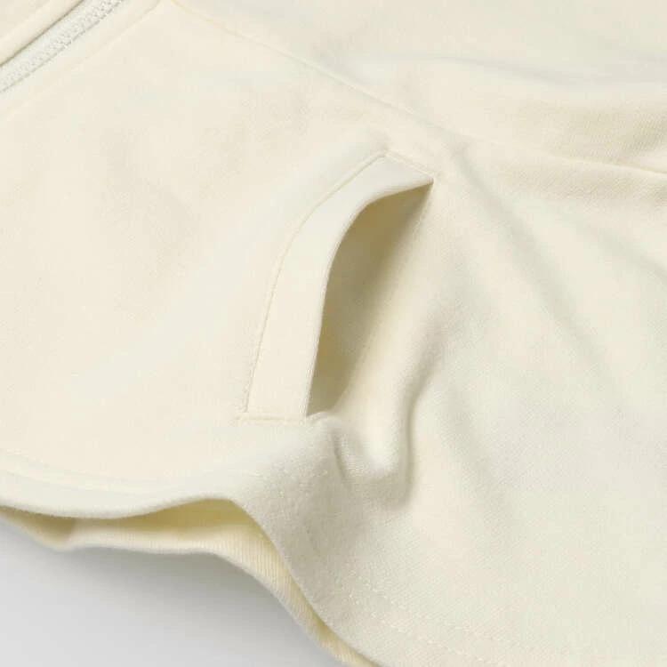 【Ubrania dziecięce】 półksiężyc (półksiężyc) Kurtka z mini dresówki z małymi kwiatkami i gładka 80cm-130cm N60100