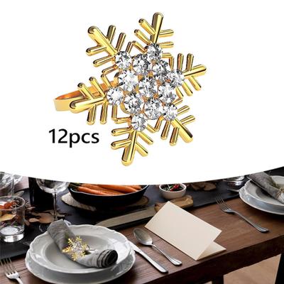 12 Pack Snowflake Napkin Holders for Holiday Gatherings