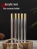 Acrylic Incense Holder - Transparent Tube for Short & Long Agarwood & Sandalwood Sticks, Includes Trial Pack