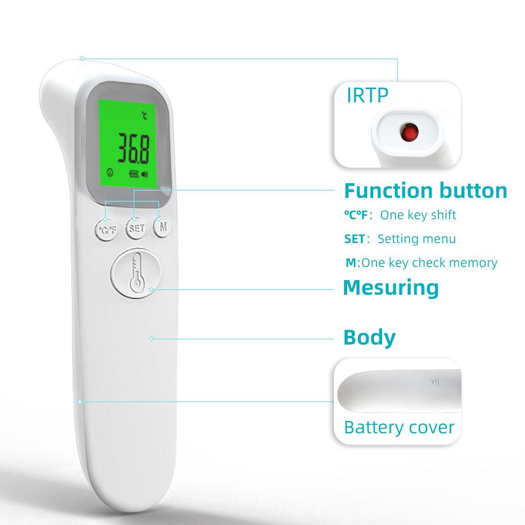 1Pc Medical Body Temperature Gun Electronic Thermometer Home Infrared Handheld Thermometer Thermometer Children Ear Thermometer Accuracy