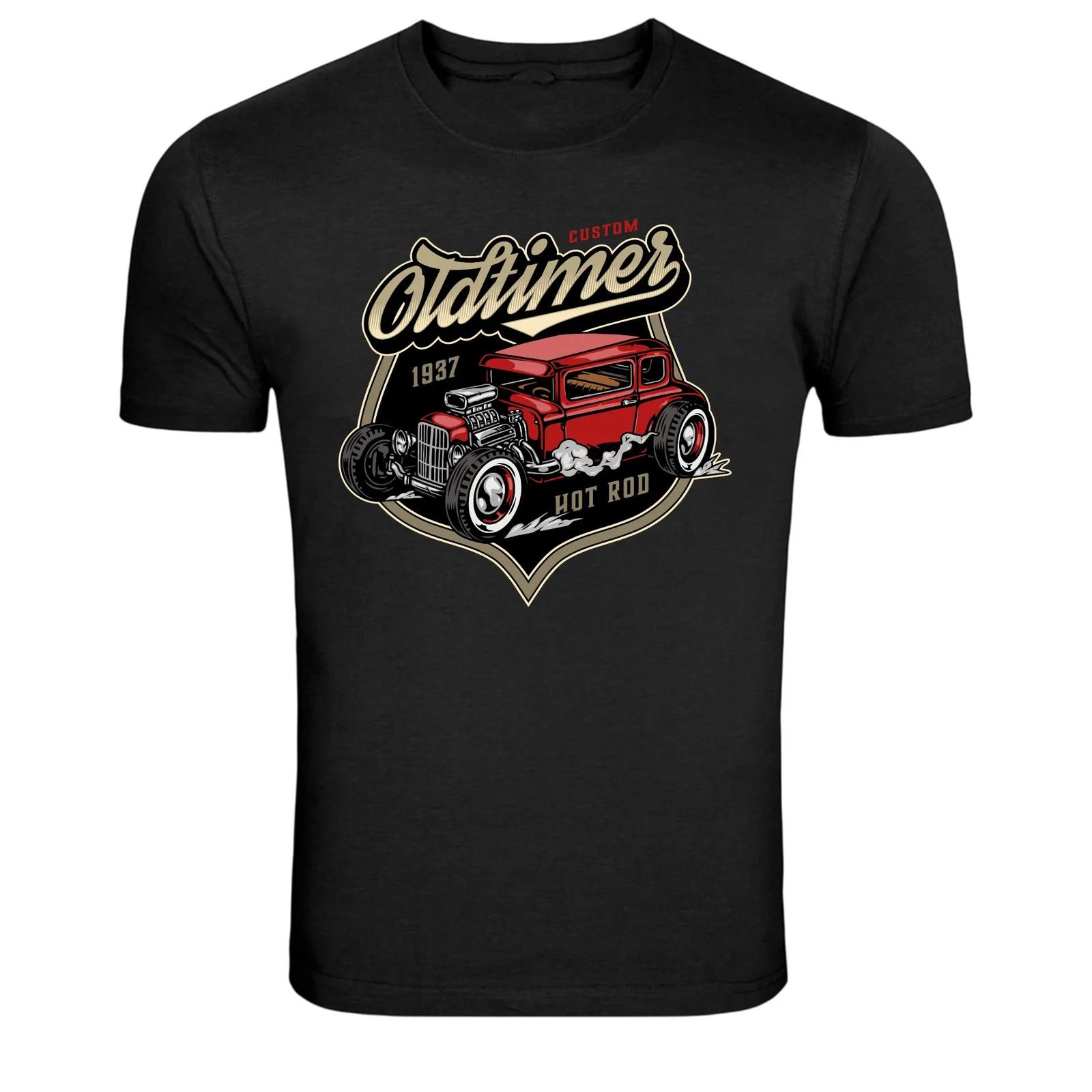 Fast And Loud American Muscle Car Racing Flags Graphic Tee L
