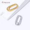 15X7MM 18K Gold Plated Spring Clasp Connector,Oval Openable Carabiner Clasp For Necklace Bracelet DIY Jewelry Making Supplies