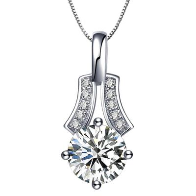 Neue silberfarbene Kastenketten-Halskette für Damen, zarter Anhänger, Hochzeits-Verlobungs-Accessoires, Liebesgeschenk, Statement-Schmuck, Neu