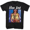 Bon Jovi SLIPPERY WHEN WET Adult T-Shirt 80039;s Rock Music Band Black Cotton Unisex T-Shirt
