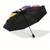 1pc Powerpuff Girls Automatic Folding Umbrella with 8-Rib Compact & Lightweight Design, Self-Opening/ Closing039
