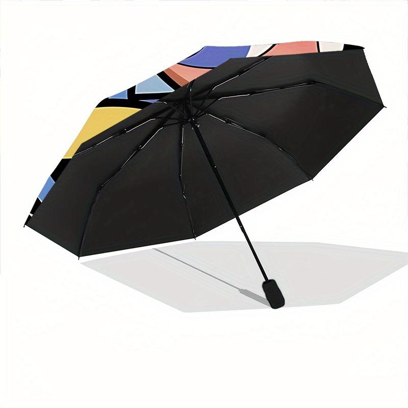 1pc Powerpuff Girls Automatic Folding Umbrella with 8-Rib Compact & Lightweight Design, Self-Opening/ Closing039