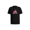 Adidas T Shirts Men's Black Crew Neck Moderate Straight Fit GL3696