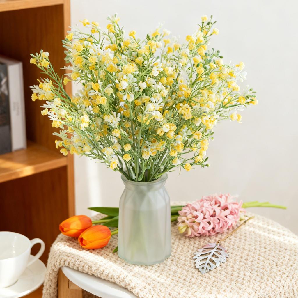Artificial Flowers Simulated Plants Gypsophila Festival Wedding Bridal Bouquet Spring Home Room Decor Vase Table Diy Gifts Cheap