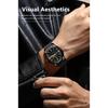 POEDAGAR Sport Casual Man Wristwatch Waterproof Stainless Steel Luminous Original Watch Date Week Quartz Watches Reloj