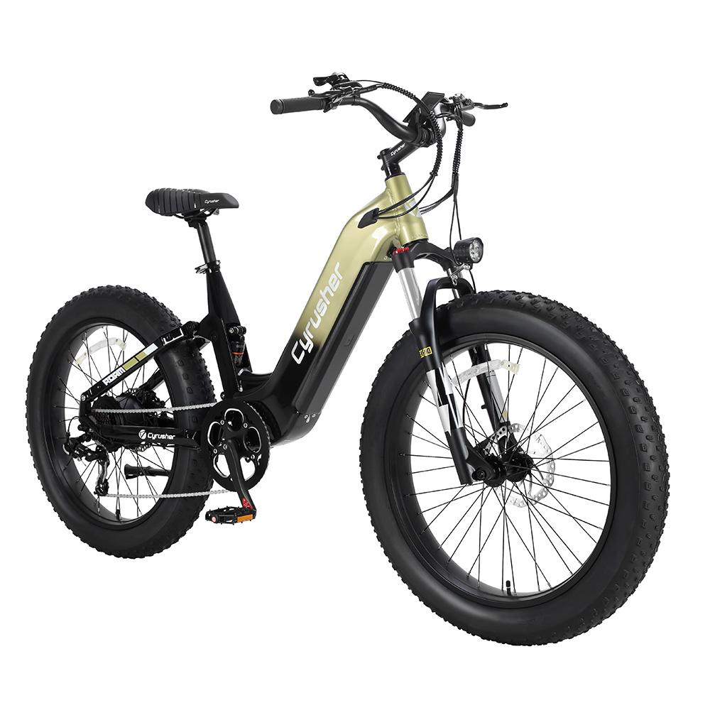 Cyrusher Roam Step-Through eBike – 250W Motor, 52V 15.6Ah Accu groen
