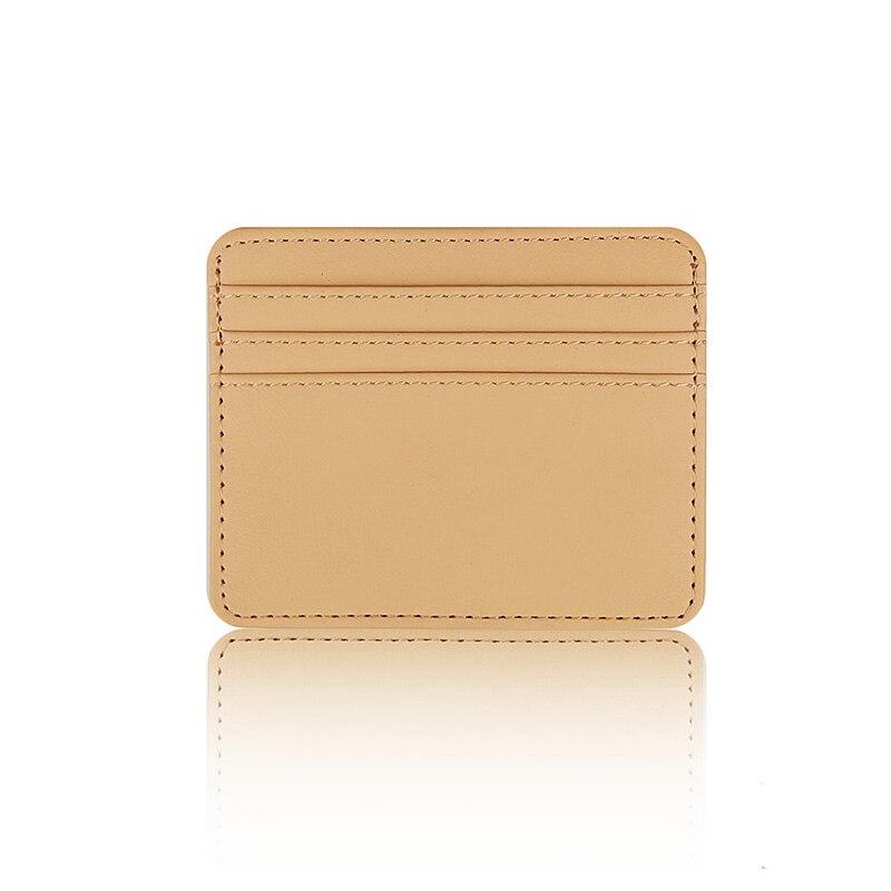 Fashion Leather Ultra-thin Card Holder Bank Credit ID Cards Cover Pouch Case Wallet Organizer Thin Business Bank Card Package