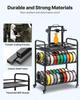 3D Printer Filament Storage Rack, 3 Tier Heavy Duty Storage Shelf, Rolling Filament Spool Holders Racks with Wheels, Filaments Organzied for 3D