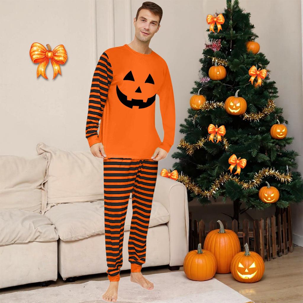 Halloween Day Prints Family Matching Long Sleeve Tops+Pants Set Family Matching Sets