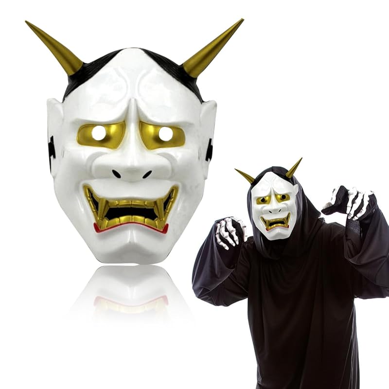 

[WinJapan] demon mask Hannya Setsubun demon White demon mask handmade cosplay halloween event Patty (White Demon)